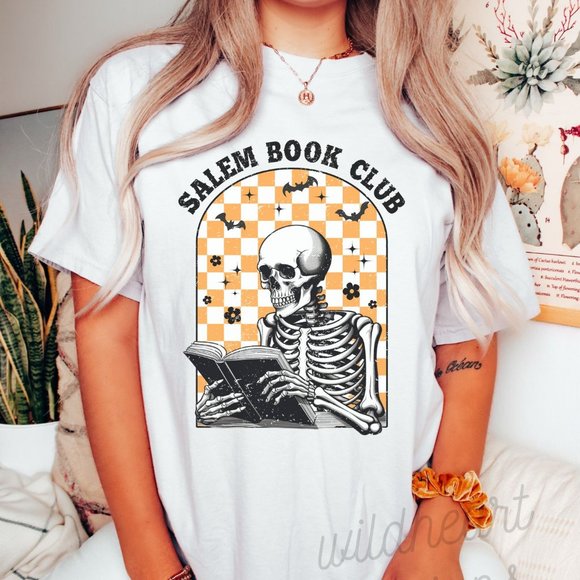 Tops - Salem Book Club T-shirt, Halloween Shirt, Fall Shirt, Hocus Pocus